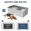 Undermount Kitchen Sink, 32x19 in Stainless Steel Kitchen- Single Bowl Sinks, Modern Top Mount 16 Gauge Workstation Sink-with Cutting Board - 4 of 4