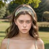 Unique Bargains Women's Grape Flowers Wide Lace Headband 1 Pc - 2 of 4