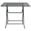 vidaXL Patio Table Expanded Metal Mesh - 23.6" x 23.6" x 28.3" - 3 of 4