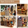 MaseiKar Makeup Organizer Countertop With Brush Holder For Vanity, Large Bamboo Bathroom Counter Organizers And Storage,Cosmetic Perfume Organizer - 4 of 4