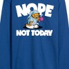 Men's - Garfield - Nope Not Today Long Sleeve Graphic T-Shirt - 2 of 4