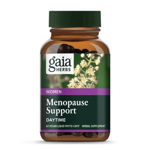 Gaia Herbs Menopause Support Daytime - Helps Maintain Healthy Hormone Balance and Well-Being for Women - 60 Vegan Liquid Phyto-Capsules - 1 of 4