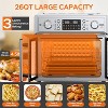 ELJGET 26QT Air Fryer Oven with Digital LED Control, 14 Smart Presets, 7-in-1 Countertop Convection Oven, Silver - 4 of 4