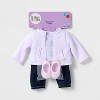14" Overalls Baby Doll Outfit - Gigglescape™ - 3 of 4