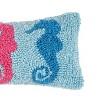 C&F Home 6" x 12" 3 Seahorses Hooked Small Petite Throw Pillow - 2 of 4
