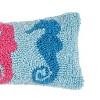 C&F Home 6" x 12" 3 Seahorses Hooked Small Petite Throw Pillow - image 2 of 4