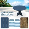 HYLEORY Outdoor Round Coffee Table, 36" Adirondack Coffee Table for Patio, Garden, Backyard - 4 of 4