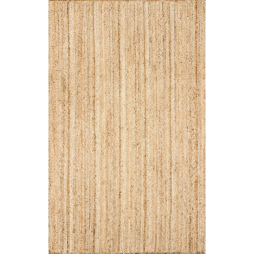 9'x12' Hand Woven Rigo Jute Area Rug Natural - nuLOOM