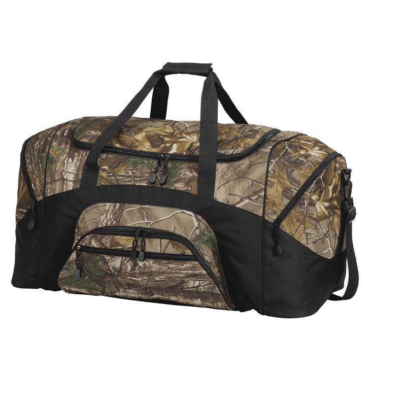 Port Authority Camouflage Colorblock Sport Duffel - Realtree Xtra/Black, 2 of 7
