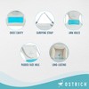 Ostrich Ladies Comfort Lounger with Chest Support, Foldable and Portable Reclining Outdoor Patio Beach Lawn Camping Pool Tanning Chair, White - 3 of 4