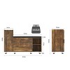Shoe Storage Bench with Flip Drawer Shoe Cabinet, 8 Adjustable Metal Feet - 2 of 4
