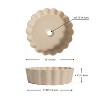 JONATHAN Y Atelier 15 in. Round Art Deco Contemporary Scalloped Ceramic Bathroom Vessel Sink - 4 of 4