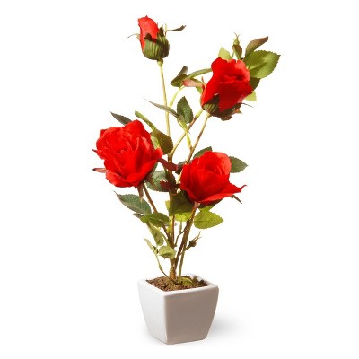 15" Red Rose Flower - National Tree Company