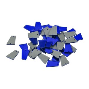 Unique Bargains Flat Back Sew on Acrylic Irregular Mirror for Evening Dresses Cloth 50 Pcs - 1 of 4
