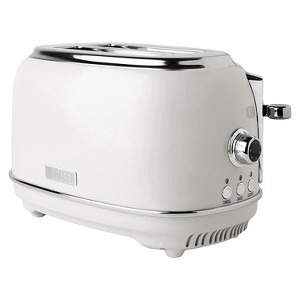 Haden Heritage 2 Slice Wide Slot Stainless Steel Toaster with Adjustable Browning Control & Non-Slip Feet, Ivory & Chrome - 1 of 4