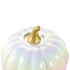 Glass Iridescent Pumpkins White - Bullseye's Playground™ - 3 of 3