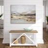 Americanflat 30x40 Canvas Wall Art Featuring Beige, Brown, Blue and White Tones with Hand-Painted Accents and Gold Foil -Landscape Wall Art - 4 of 4