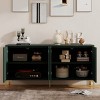 TiramisuBest Modern light luxury style 60"L Large Storage Space Sideboard with 4 Doors and Rebound Device for Living Room and Entryway - 3 of 4