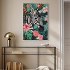 Art Remedy Zebra Hidden in Tropics Tropical Jungle Animals Wall Art Framed - 2 of 4
