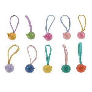 Unique Bargains Women's Creativity Cute Hair Ropes Assorted Color 10 Pcs - 1 of 3