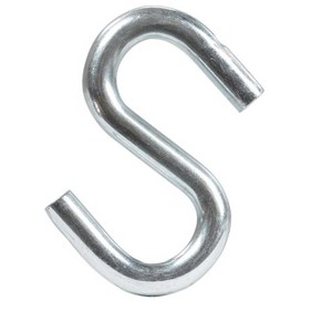 Hampton Small Zinc-Plated Silver Steel 2 in. L S-Hook 150 lb 1 pk (Case of 20) - 1 of 1