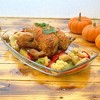 Slickblue Multipurpose Glass Tray 12"/14.5" – Oven-Safe Cristalline Design, Elevated Feet, Serve Hot & Cold - 2 of 4