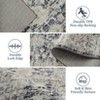 Area Rug Washable Rugs Vintage Floral Low Pile Area Rugs Non-Slip Backing Carpet for Bedroom - 3 of 4