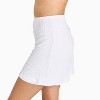 Calypsa Women's Plus Size Chlorine Resistant Short A-line Swim Skort - 3 of 4