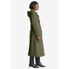 Jessica London Women's Plus Size Double Breasted Long Trench Raincoat - 4 of 4