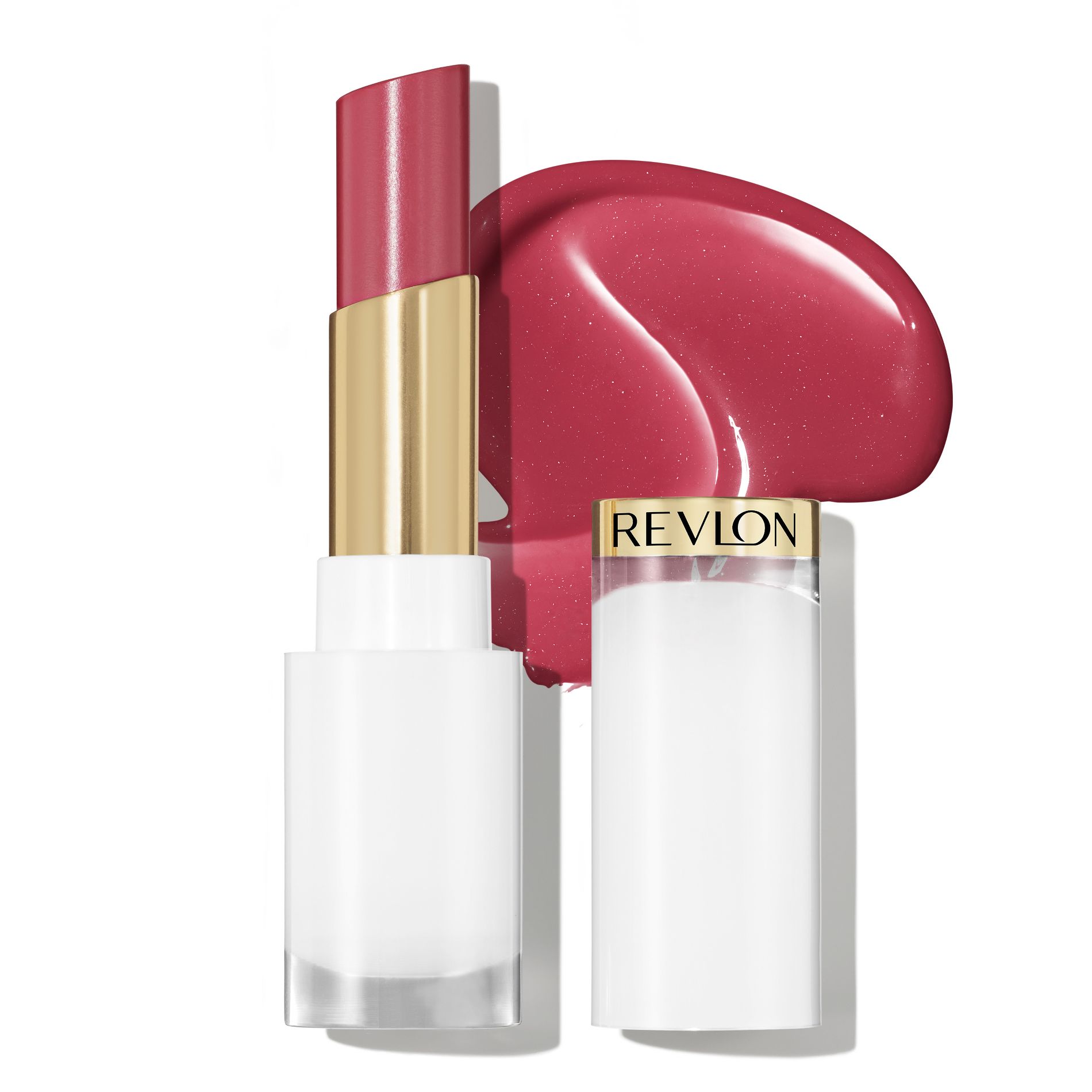 Revlon Super Lustrous Glass Shine Tinted Lip Balm with Hyaluronic Acid - 005 Glossed Up Rose - 0.11oz