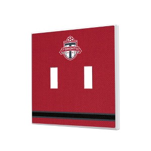 MLS Eastern Conference Teams Stripe Hidden-Screw Light Switch Plate for Double Toggle - 1 of 4