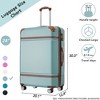 Maggift Luggage, with 4 Spinner Wheels Lightweight Suitcase, Suitable for business trips and travel, Green, 20.1"*12.4"*30.3" - 3 of 4
