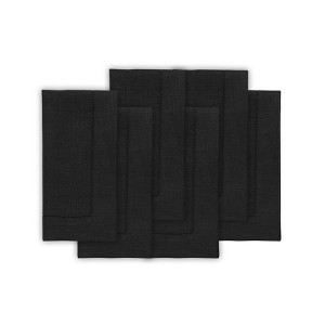Solino Home Linen Classic Hemstitch Dinner Napkins - 1 of 4