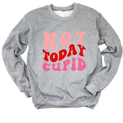 Simply Sage Market Women's Graphic Sweatshirt Not Today Cupid Retro