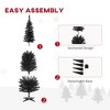 NicBex 5ft Artificial Pencil Christmas Tree Slim Tree with 294 Branch Tips and Plastic Stand for Decoration - 4 of 4