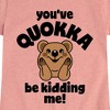 Girls' - Instant Message - Youve Quokka Be Kidding Me Fitted Short Sleeve Graphic T-Shirt - 2 of 4