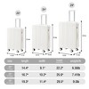 20"/24"/28" 3 pcs/set in ABS Spinner Wheel Luggage, Carry on Suitcase, Durable & Waterproof, Matching Color, TSA Combination Lock - 2 of 4