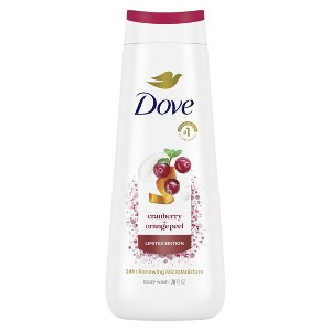 Dove Beauty Limited Edition Body Wash - Cranberry & Orange Peel - 20 fl oz - 1 of 4