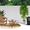 Syemin Patio Side Table, Small Folding Patio Side Table for Garden, Patio Porch, Living Room, Space Pool, Brown, 17.72"*17.72"*16.54" - 3 of 4