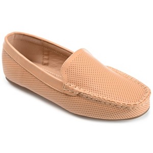 Journee Collection Womens Halsey Comfort Insole Slip On Round Toe Loafer Flats - 1 of 4