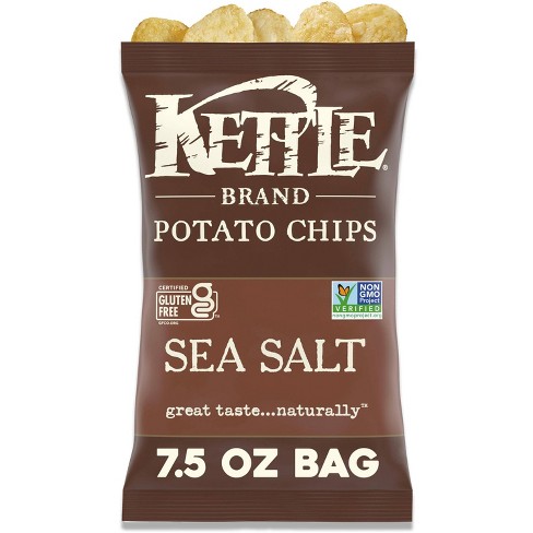 Kettle Brand Sea Salt Kettle Potato Chips - 7.5oz : Target