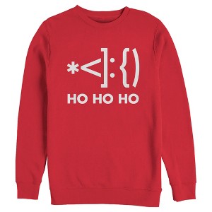 Men's Lost Gods Emoticon Santa Sweatshirt - 1 of 4