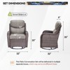 Gymojoy Outdoor Gliders Chairs Side Table with 5-Inch Thick Cushions - 2 of 4