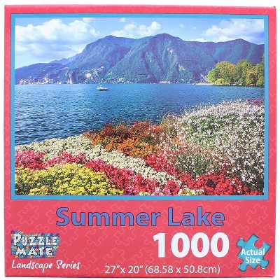 Puzzle Mate Summer Lake 1000 Piece Jigsaw Puzzle