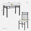 SUGIFT Dining Table Set for 4, Dining Table and Chairs Set of 4 for Dining Room - 4 of 4