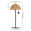 JONATHAN Y Tilly Modern Coastal Indoor/Outdoor Wicker Shade Rechargeable/Cordless Dimmable Integrated LED Table Lamp - 4 of 4