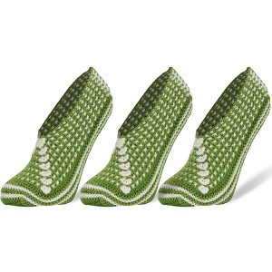 Crochet Slipper Socks for Women 3 Pairs Shoe Size 5-7 - 1 of 3