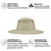 Tirrinia Kids Boonie Bucket Hat, Outdoor UV Sun Protection Water Repellent Hike Garden Party Hats - 3 of 4