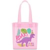 Blue Panda 24-Pack Small Dinosaur Party Favor Tote Bags Gift Bags for Girls Birthday (Pink, 8.5 x 6.8 x 2 In) - 4 of 4