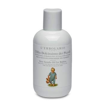 L'Erbolario Very Gentle Oil for Babies - Baby Oil for Massage - 6.7 oz 